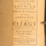 1685 – Grounds of Contempt of the Clergy, Eachard | Anglican Satire on English Clergy