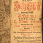 1752 – Martin Luther German Bible | Die Ganze Heilige Schrift | Lemgo Printing