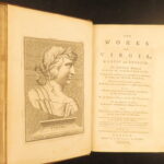 1778 – Works of Virgil | Bucolics, Eclogues, & Aeneid with Map | 4 volume set
