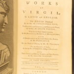 1778 – Works of Virgil | Bucolics, Eclogues, & Aeneid with Map | 4 volume set