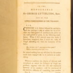 1778 – Works of Virgil | Bucolics, Eclogues, & Aeneid with Map | 4 volume set