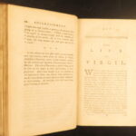 1778 – Works of Virgil | Bucolics, Eclogues, & Aeneid with Map | 4 volume set