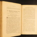 1778 – Works of Virgil | Bucolics, Eclogues, & Aeneid with Map | 4 volume set