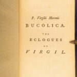 1778 – Works of Virgil | Bucolics, Eclogues, & Aeneid with Map | 4 volume set