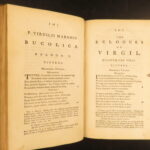1778 – Works of Virgil | Bucolics, Eclogues, & Aeneid with Map | 4 volume set