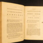 1778 – Works of Virgil | Bucolics, Eclogues, & Aeneid with Map | 4 volume set