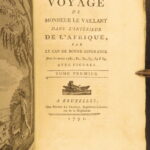 1791 – Africa Voyages of Francois le Vaillant | Beautiful 5 Volume Set, Illustrated | First Edition