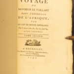 1791 – Africa Voyages of Francois le Vaillant | Beautiful 5 Volume Set, Illustrated | First Edition