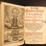 1738 – Jesuit German Devotional | Saint Walburga Miracles & Prayer book, Lambertz