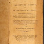 1806 – Means of Preserving Health | First Edition – Early American Hygiene by Ricketson
