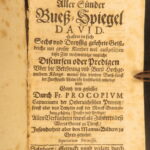 1665 – Miserere by Procopius of Templin | 36 German Capuchin Sermons | First Edition