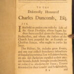 1693 – Life of the Emperor Theodosius the Great by Esprit Flechier | First English Edition