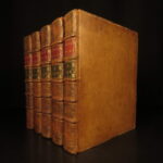 1729 – Plutarch Parallel Lives | Latin & Greek | Enormous 5 Volume Set
