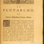 1729 – Plutarch Parallel Lives | Latin & Greek | Enormous 5 Volume Set