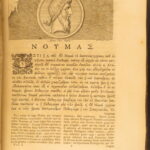 1729 – Plutarch Parallel Lives | Latin & Greek | Enormous 5 Volume Set