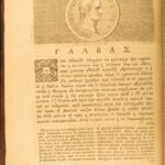 1729 – Plutarch Parallel Lives | Latin & Greek | Enormous 5 Volume Set