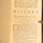 1774 – Clarissa by Samuel Richardson | Early English Literature | Harlowe, 8vol Set