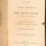 1849 – Life of John Quincy Adams – Seward | First Edition, American Biography