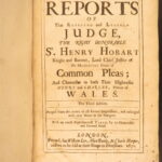 1671 – Reports of Court of Common Pleas by Henry Hobart | Early English Law Folio
