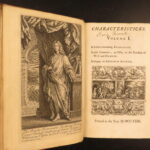1723 – Characteristicks of Men – Anthony Cooper, Earl of Shaftesbury | 3 volume set