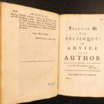 1723 – Characteristicks of Men – Anthony Cooper, Earl of Shaftesbury | 3 volume set