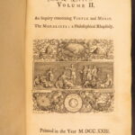 1723 – Characteristicks of Men – Anthony Cooper, Earl of Shaftesbury | 3 volume set