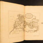 1790 – Julius Caesar War Commentaries | Ancient Rome Maps | 2vol Set