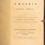 1790 – Julius Caesar War Commentaries | Ancient Rome Maps | 2vol Set