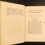 1790 – Julius Caesar War Commentaries | Ancient Rome Maps | 2vol Set