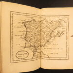 1790 – Julius Caesar War Commentaries | Ancient Rome Maps | 2vol Set