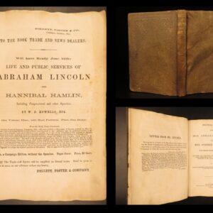 1860 1st ed Abraham Lincoln Douglas Debates American Politics SLAVERY Abolition