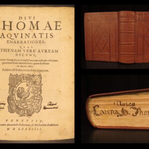 1584 – Catena Aurea – Thomas Aquinas | First Edition NT Bible Commentary