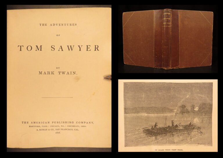 Image of 1876 – Adventures of Tom Sawyer by Mark Twain | First Edition, Famous Literature