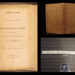 Geological Report – George Featherstonhaugh – 1835 | Folding Map, Fossils