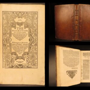 Chronicles of Scotland – Raphael Holinshed – 1587 | English Black-Letter Folio