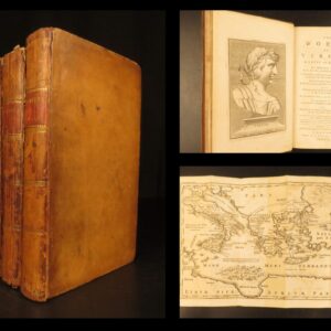1778 – Works of Virgil | Bucolics, Eclogues, & Aeneid with Map | 4 volume set