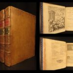 1729 – Plutarch Parallel Lives | Latin & Greek | Enormous 5 Volume Set