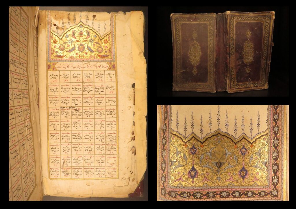 1800 – persian dream interpretation manual | taʿbīr al-ruʾyā, illuminated | a persian manuscript on dream interpretation, written around 1800 in nastaʿliq with illuminated headings, covering traditional symbolic categories and reflections on true and false dreams.