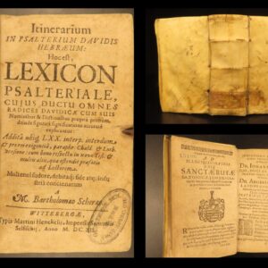 1612 – Hebrew-Latin Psalter Lexicon – Bartholomew Scheraeus | Bible Commentary