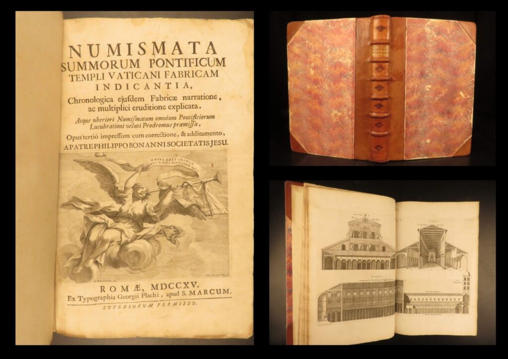 1715 – vatican medals & st. Peter’s basilica architecture | catholic church history | 1715 folio by filippo buonanni on papal medals and the architecture of st. Peter’s basilica, including michele lonigo’s appendix on the confessio of st. Peter.