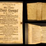 1665 – Miserere by Procopius of Templin | 36 German Capuchin Sermons | First Edition