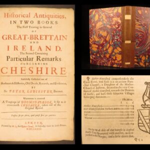 1673 – Historical Antiquities – Peter Leycester | First Edition, History of Cheshire