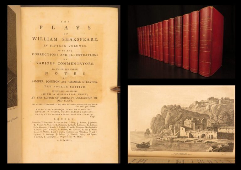 Image of 1793 – Plays of William Shakespeare | Famous Steevens’ Translation, 15 Volume Set