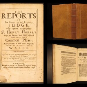 1671 – Reports of Court of Common Pleas by Henry Hobart | Early English Law Folio