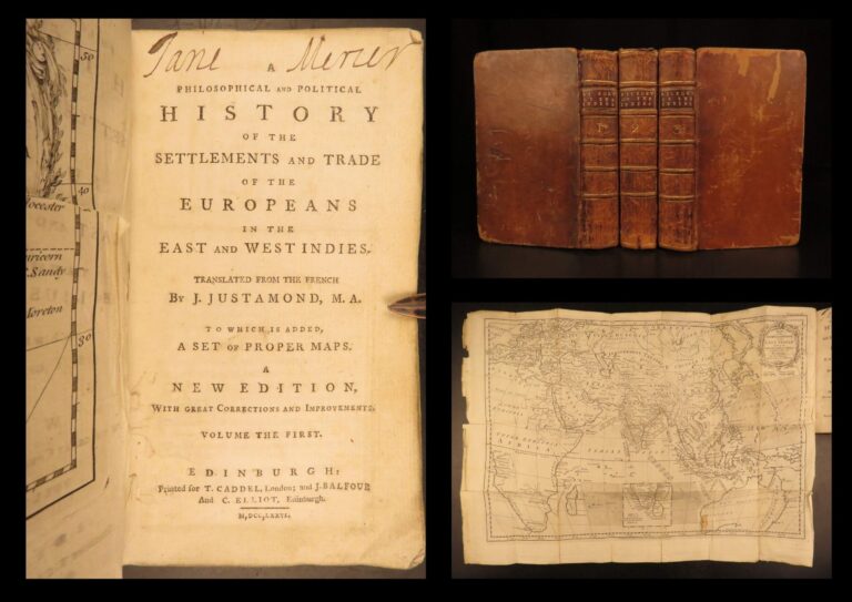 Image of 1776 – Philosophical & Political History – Raynal | Huge folding maps | Early Colonization