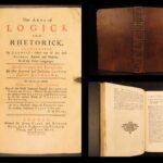 1728 – Art of Logic & Rhetoric – Bouhours | First Edition, Ancient Literature Criticism