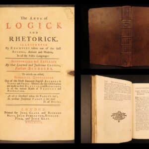 1728 – Art of Logic & Rhetoric – Bouhours | First Edition, Ancient Literature Criticism