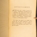 Philosophical and Miscellaneous Papers – Benjamin Franklin – 1787 | First Edition