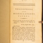 Philosophical and Miscellaneous Papers – Benjamin Franklin – 1787 | First Edition