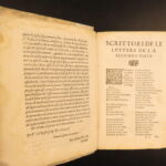1595 – Famous Italian Letters | Aldo Manuzio, Annibal Caro, Torquato Tasso, Boccaccio